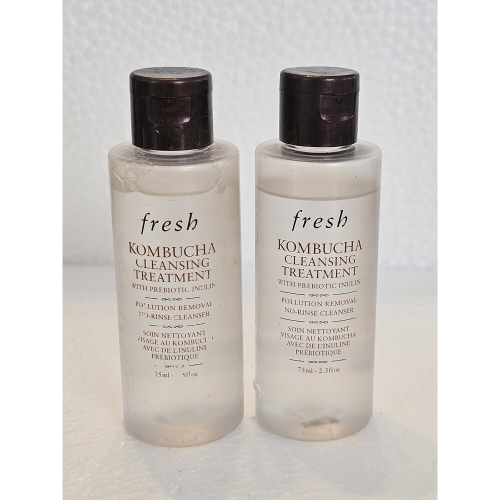 Fresh Kombucha Cleansing Treatment No-Rinse Cleanser Travel Size  2x pcs